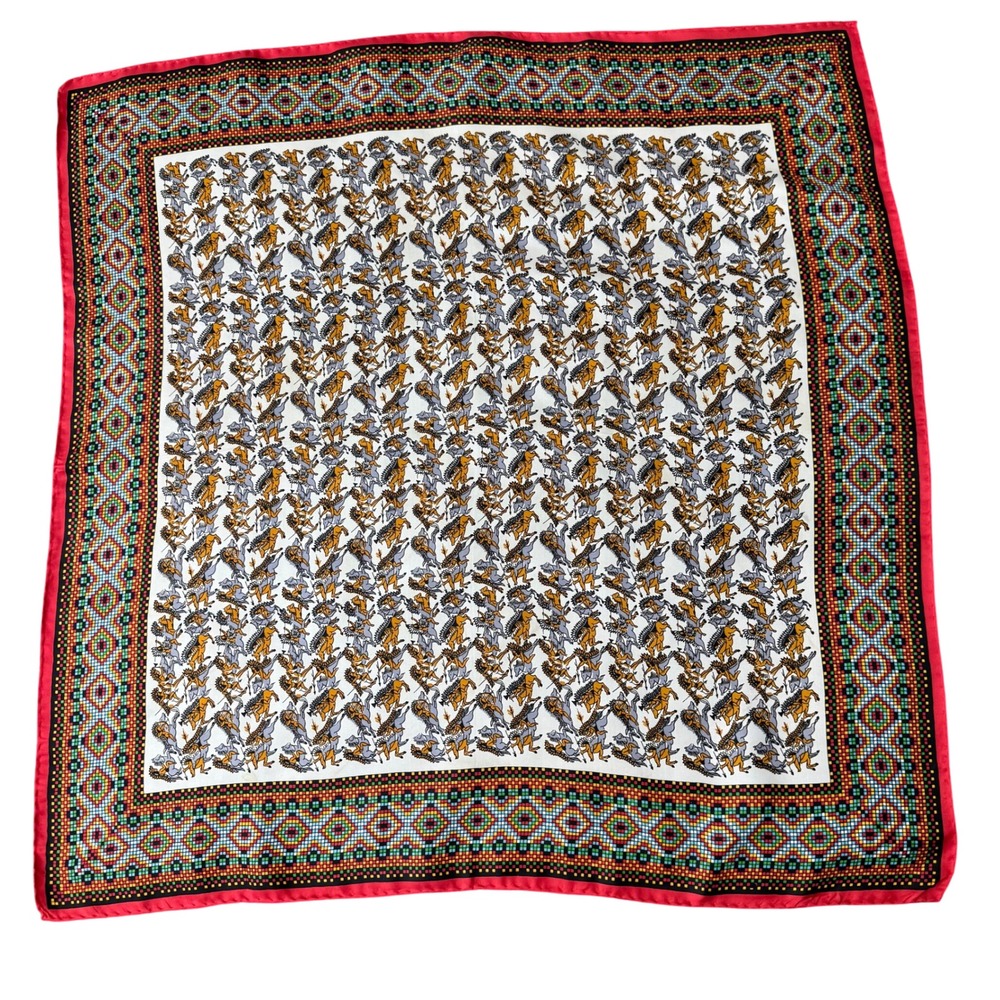 Indian Warrior Horse Scarf Square‎